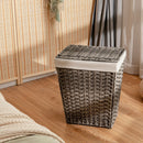 Foldable Handwoven Laundry Hamper with Removable Liner