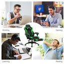 Adjustable Gaming Chair with Footrest