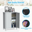 2-Door Bathroom Floor Storage Cabinet Space Saver Organizer