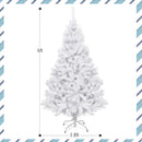 6' / 7.5' / 9' Hinged Artificial Christmas Tree with Metal Stand