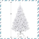 6' / 7.5' / 9' Hinged Artificial Christmas Tree with Metal Stand