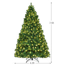 7 Feet PVC Artificial Christmas Tree with LED Lights
