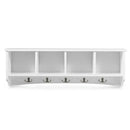 Wall-Mounted Storage Cabinet Hanging Entryway Shelf Coat Rack