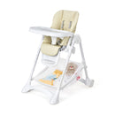 Baby Convertible Folding Adjustable High Chair with Wheel Tray Storage Basket