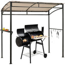 7 x 4.5 Feet Grill Gazebo Outdoor Patio Garden BBQ Canopy Shelter-Brown