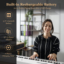 88-Key Folding Electric Lighted Piano Full-Size Portable Keyboard MIDI