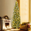 6/7.5/9 FT Artificial Christmas Tree with Warm-White LED Lights