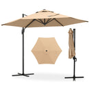9 FT Cantilever Patio Umbrella with Vented Top and Sun-Protective Canopy
