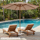 Cantilever Patio Umbrella Base 242 LBS Water and Sand Fillable Weighted Stand