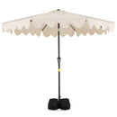 9 Feet Patio Umbrella with Weighted Base and Sandbags