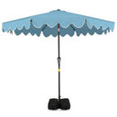 9 Feet Patio Umbrella with Weighted Base and Sandbags
