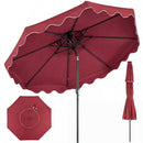 9 Feet Patio Umbrella with Push Button Tilt and Crank