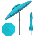 9 Feet Patio Umbrella with Push Button Tilt and Crank