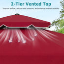 9 Feet Patio Umbrella with Push Button Tilt and Crank