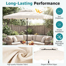 9 Feet Patio Umbrella with Push Button Tilt and Crank