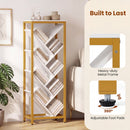 9-Tier Freestanding Bookcase for Hardcover Books