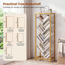9-Tier Freestanding Bookcase for Hardcover Books