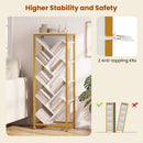 9-Tier Freestanding Bookcase for Hardcover Books