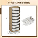 9-Tier Fruit & Vegetable Storage Rack with Slide-Out Baskets