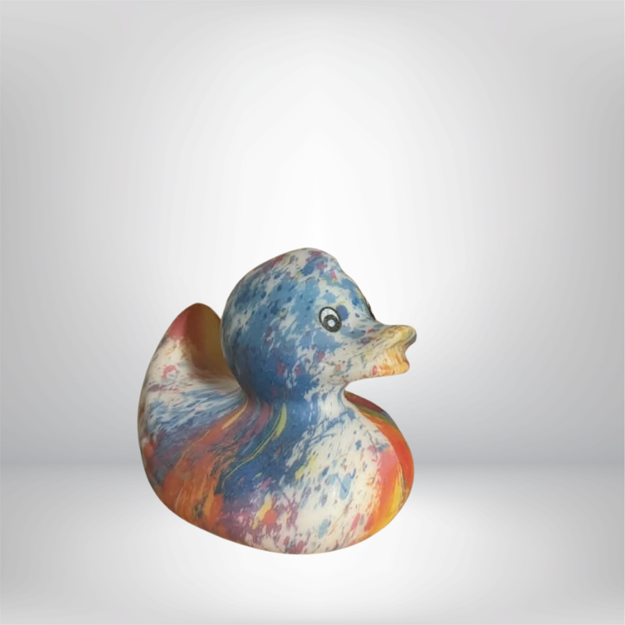 Paint Splatter Duck