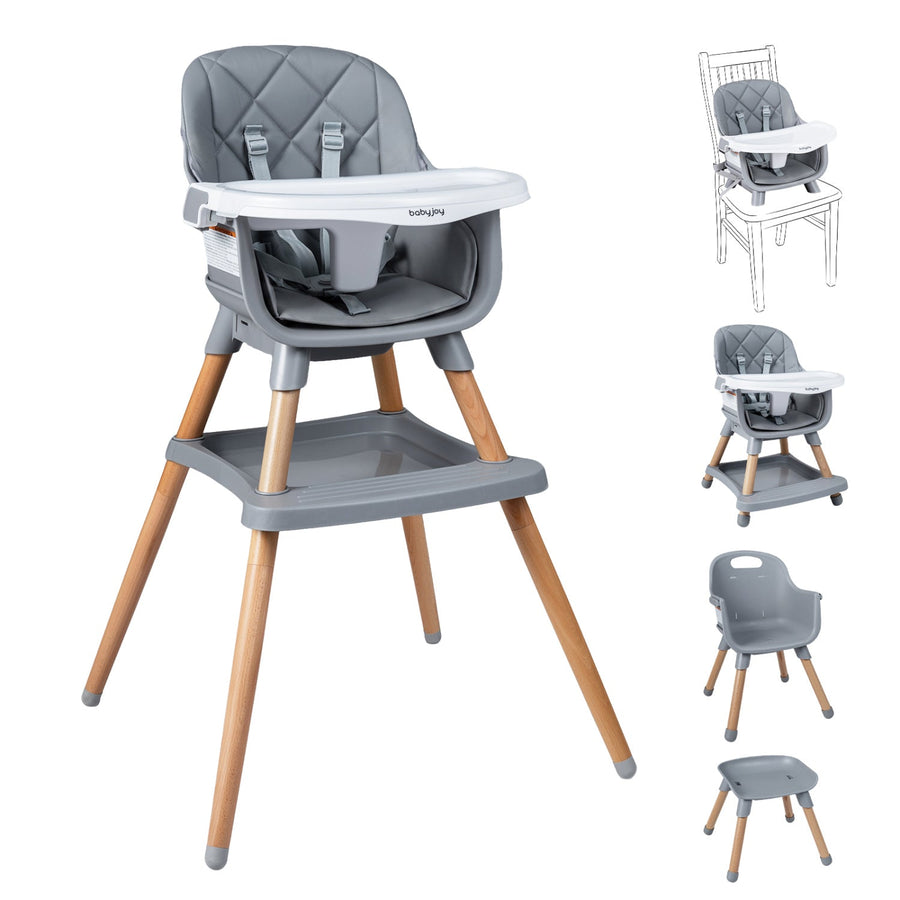 9-in-1 Convertible High Chair for Babies and Toddlers with Seat Cushion