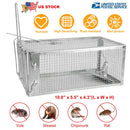 Rat Trap Cage Humane Live Rodent Trap Cage Galvanized Iron Mice Mouse Control Bait Catch with Detachable U Shaped Rod