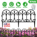 Garden Edging Border Panels 10-Pack with Rotatable Connectors