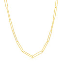 14k Yellow Gold Wire Paperclip Chain (2.7mm)