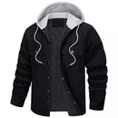 Corduroy Hooded Long Sleeve Cotton