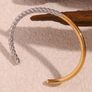Glossy Twist Color Matching Bracelet