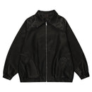 Men's PU Maillard Leather Coat