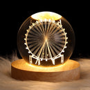 LED Galaxy Crystal Ball 3D Moon Lamp