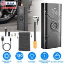 Car Tire Inflator Pump Portable Car Air Compressor 6000mAh Wireless Electric Air Pump 150 PSI with LED Light