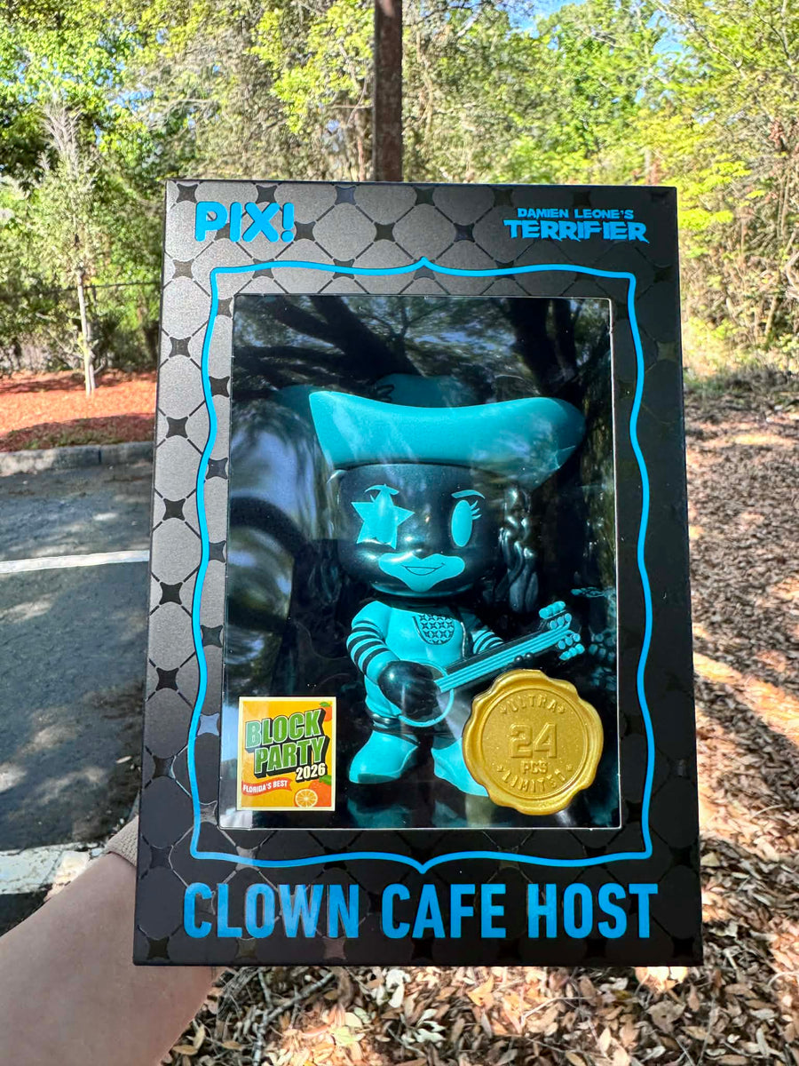 [Thrilljoy] [MEGACON Block Party] Clown Cafe Host ULTRA CHASE LE24 PIX Vinyl Figure with Protector