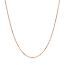 14k Rose Gold Diamond Cut Cable Link Chain 1.1mm