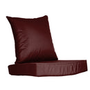 Outdoor Seat Cushion Set Waterproof Patio Furniture Cushion and Back Pillow Fade Resistant Deep SeatÊSet Chair Pad with Removable Cover for Chair Sofa