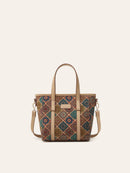 Printed Cork Bohemian Shoulder Tote Bag