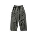 Japanese Retro Simple Solid Color Loose Overalls