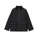 Loose, Oversized Quilted Lightweight Cotton-padded Jacket