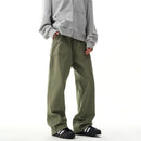 Mens Casual Straight-leg Wide-leg Pants