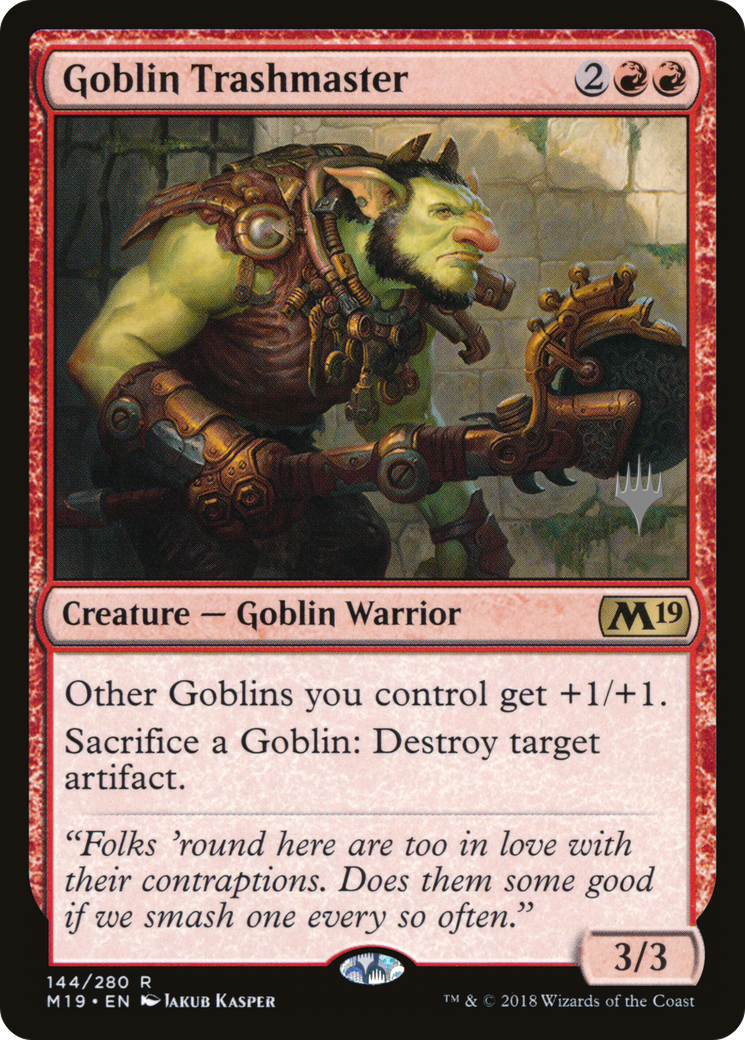 Goblin Trashmaster (PPM20-144P) - Core Set 2019 Promos Foil