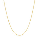 14k Yellow Gold Round Cable Link Chain 1.2mm