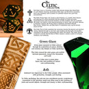 Celtic Green Glass Dice Set - Dice Around the World Collection