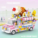 Ice Cream Truck Building Block toys Minifigures Food Trucks Fun for All over 500 Pieces