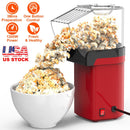 Hot Air Popcorn Popper Maker with Measure Cup And Butter Warmer 1200W Oil-Free Easy To Use 8Cups Mini Popcorn Maker Machine for Home