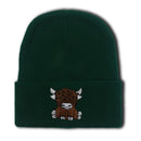Cartoon Long Hair Yak Knitted Hat Winter Warm Wool