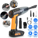 4 In 1 Cordless Car Vacuum Cleaner and Tire Inflator with LED Light Digital Display Tire Pressure Gauge 150PSI Rechargeable Air Compressor Pump Essent