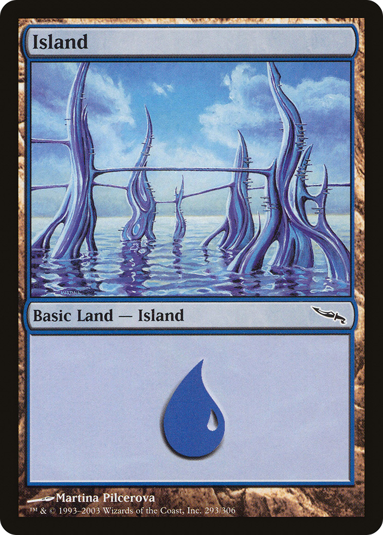 Island (MRD-293) - Mirrodin Foil