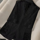 Fashionable Lace-Panel Blazer For Women