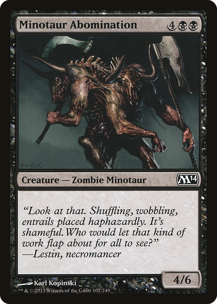 Minotaur Abomination (M14-107) - Magic 2014 Foil